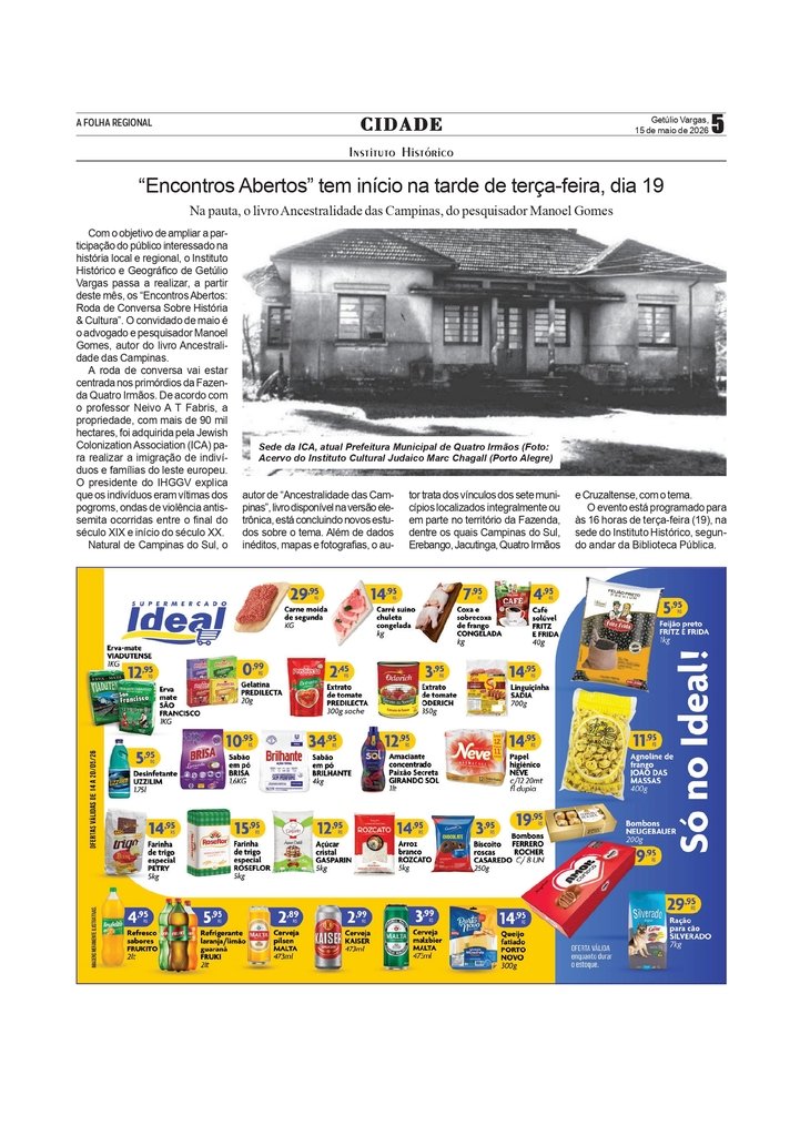 Instituto Histórico inicia os“Encontros Abertos”  na tarde de terça-feira, dia 19