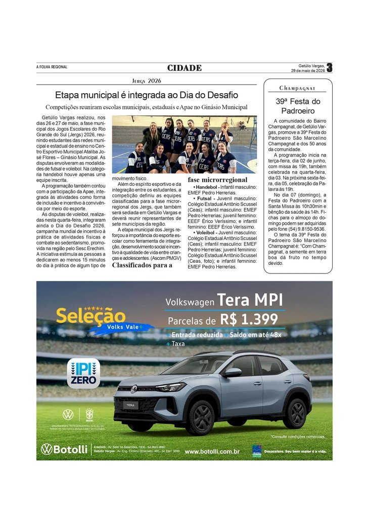 Jergs 2026 / Champagnat - 39ª Festa do Padroeiro