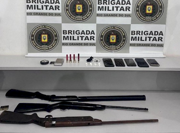 Brigada Militar apreende drogas e armas em municípios do Alto Uruguai