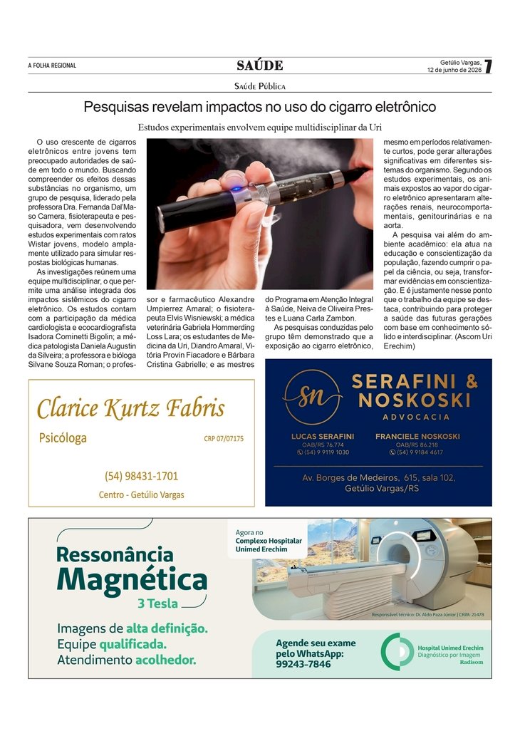 Pesquisas revelam impactos no uso do cigarro eletrônico