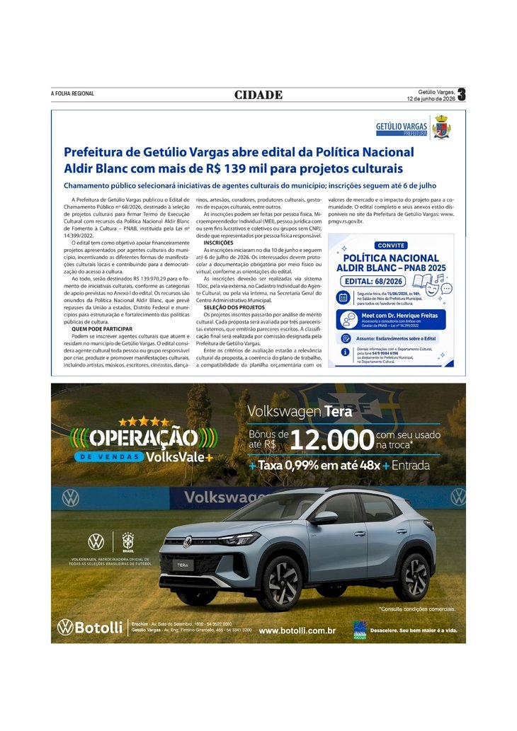 Prefeitura convida agentes culturais para palestra sobre o edital da Política Nacional Aldir Blanc