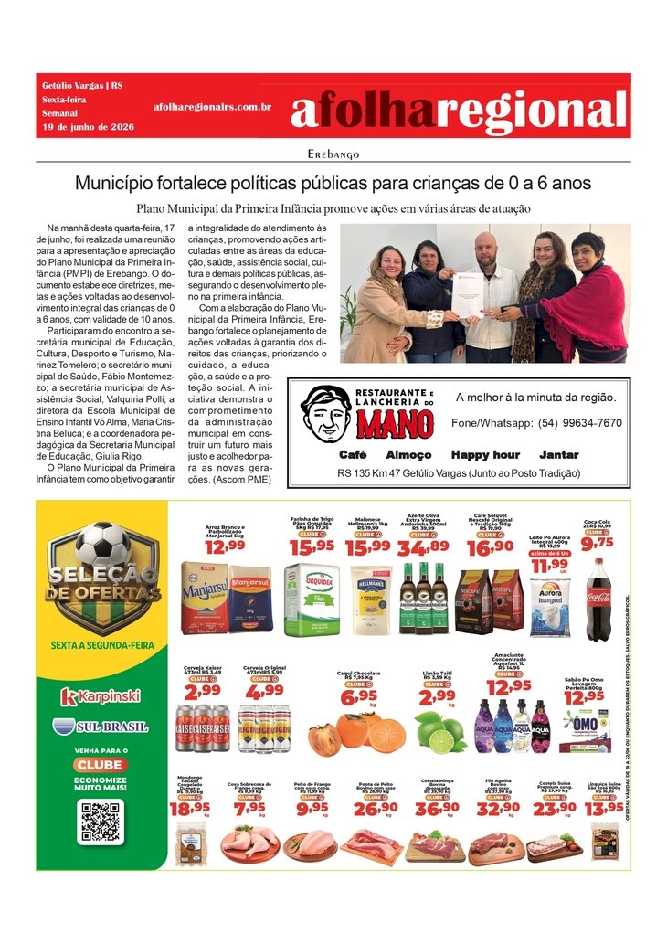 Erebango fortalece políticas públicas para crianças de 0 a 6 anos