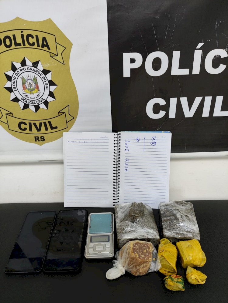 POLÍCIA CIVIL PRENDE MULHER EM FLAGRANTE POR TRÁFICO DE DROGAS EM TRINDADE DO SUL