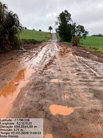 Município encaminhará decreto de situação de emergência  após mais de 190 milímetros de chuva em três dias