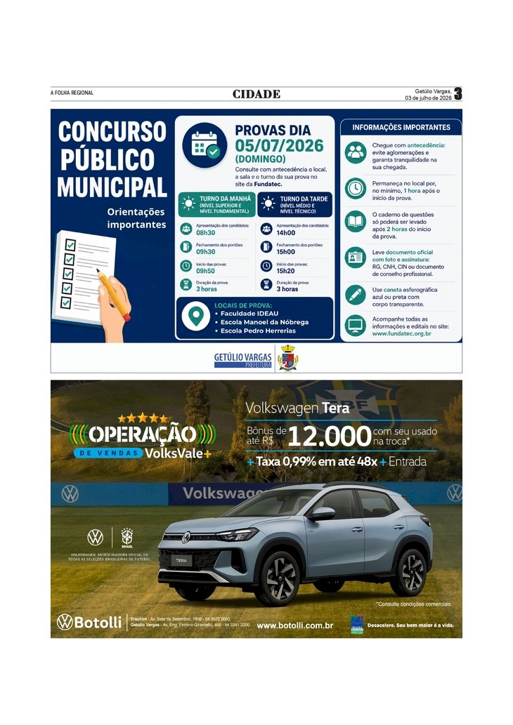 Informativo Prefeitura Municipal de Getúlio Vargas