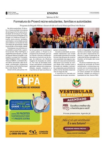 Formatura do Proerd reúne estudantes, famílias e autoridades em Ipiranga do Sul