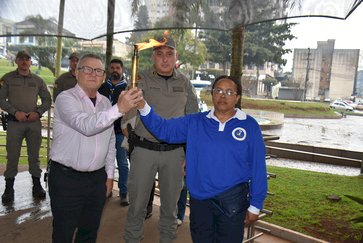 Chegada do Fogo Simbólico marca início das atividades  da Semana da Pátria em Getúlio Vargas