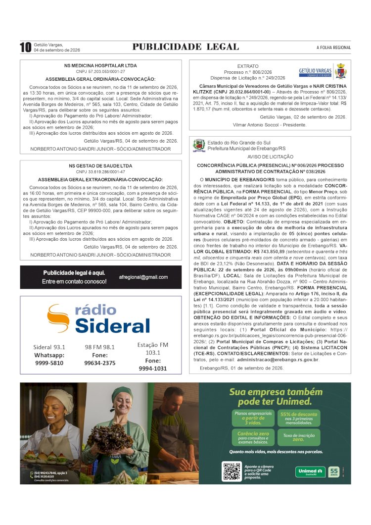 Publicidade legal