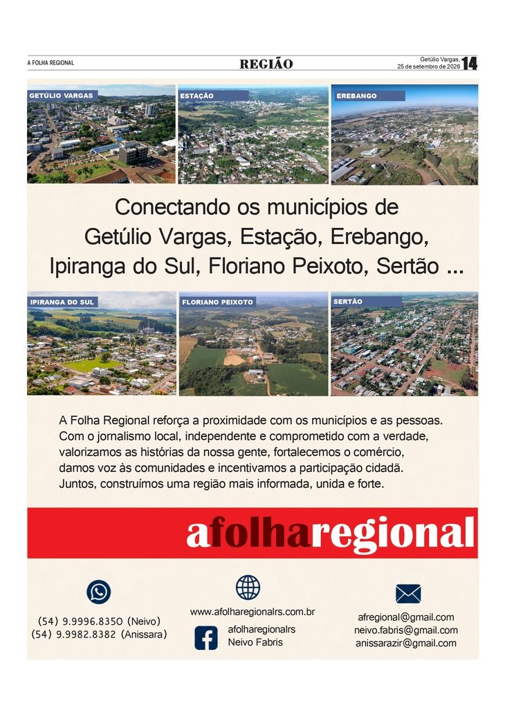 Institucional Jornal A Folha Regional