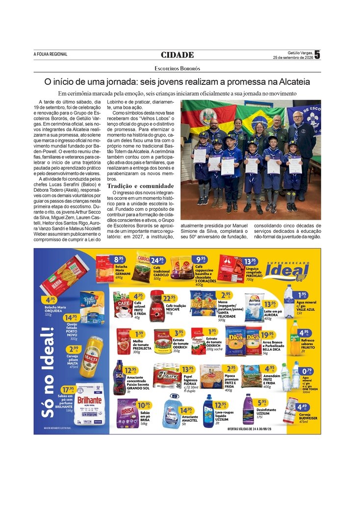 O início de uma jornada: Seis jovens realizam a promessa na Alcateia do Grupo Bororós