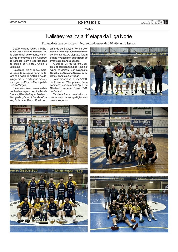 Kalistrey realiza a 4ª etapa da Liga Norte de Vôlei
