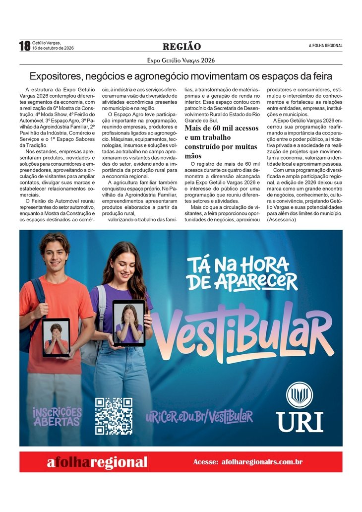 Expositores, negócios e agronegócio movimentam os espaços da Expo Getúlio Vargas