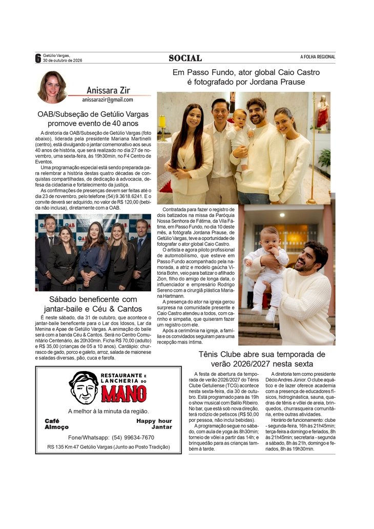 Social, por Anissara Zir. Edição 30/10