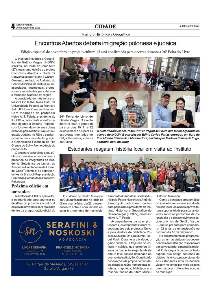 Um giro pela cultura: Instituto Histórico promove dupla atividade no Centro Municipal da Cultura